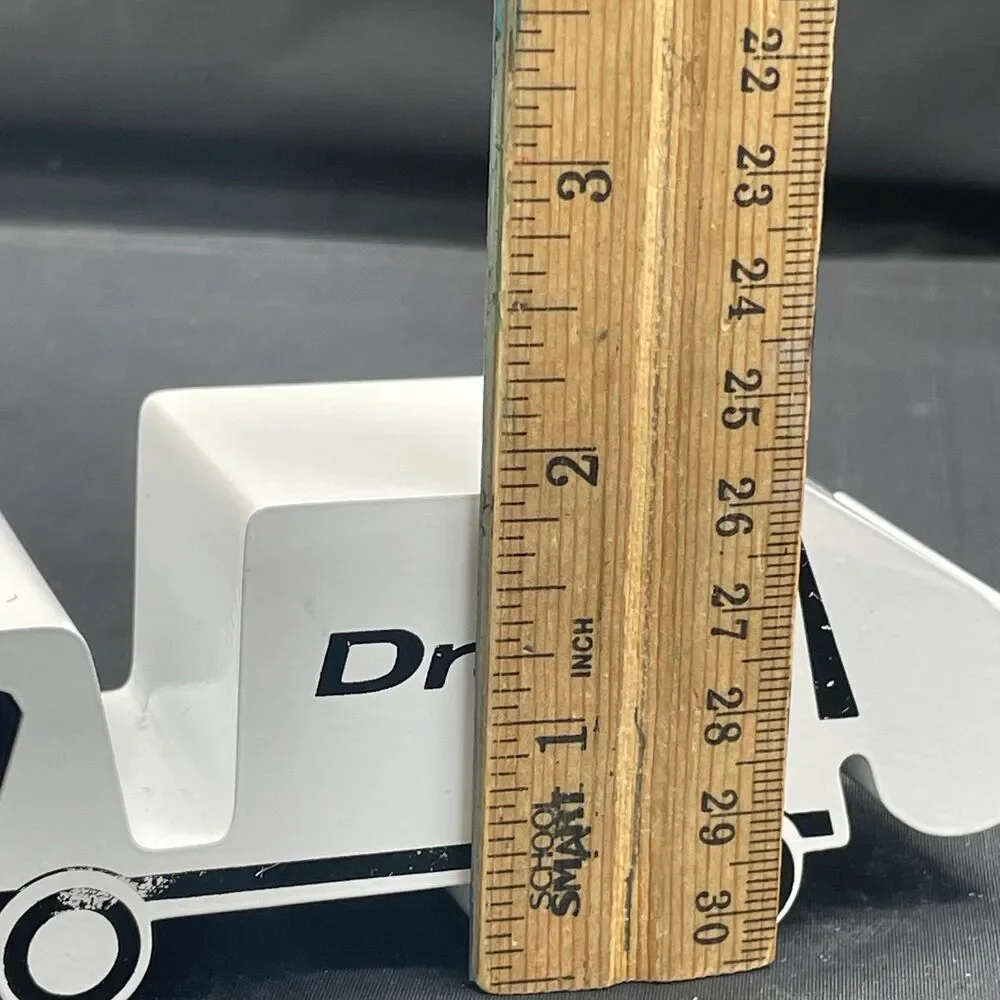 Vintage Dravo Quartz Truck Desk Clock Heavy Metal Collectible Paperweight Office